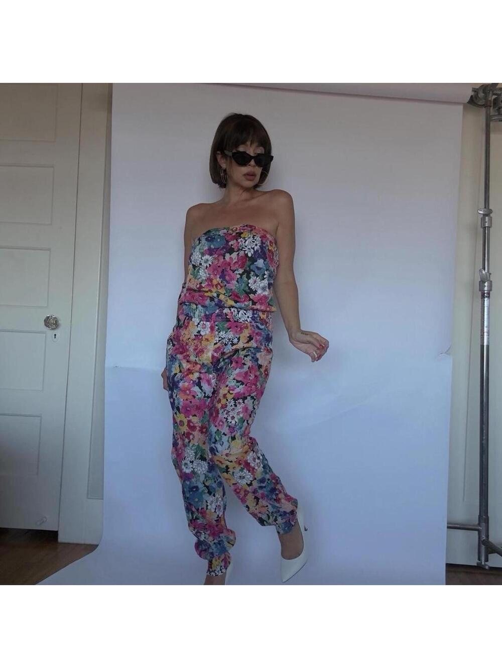 Osley Paris  strapless  jumpsuit